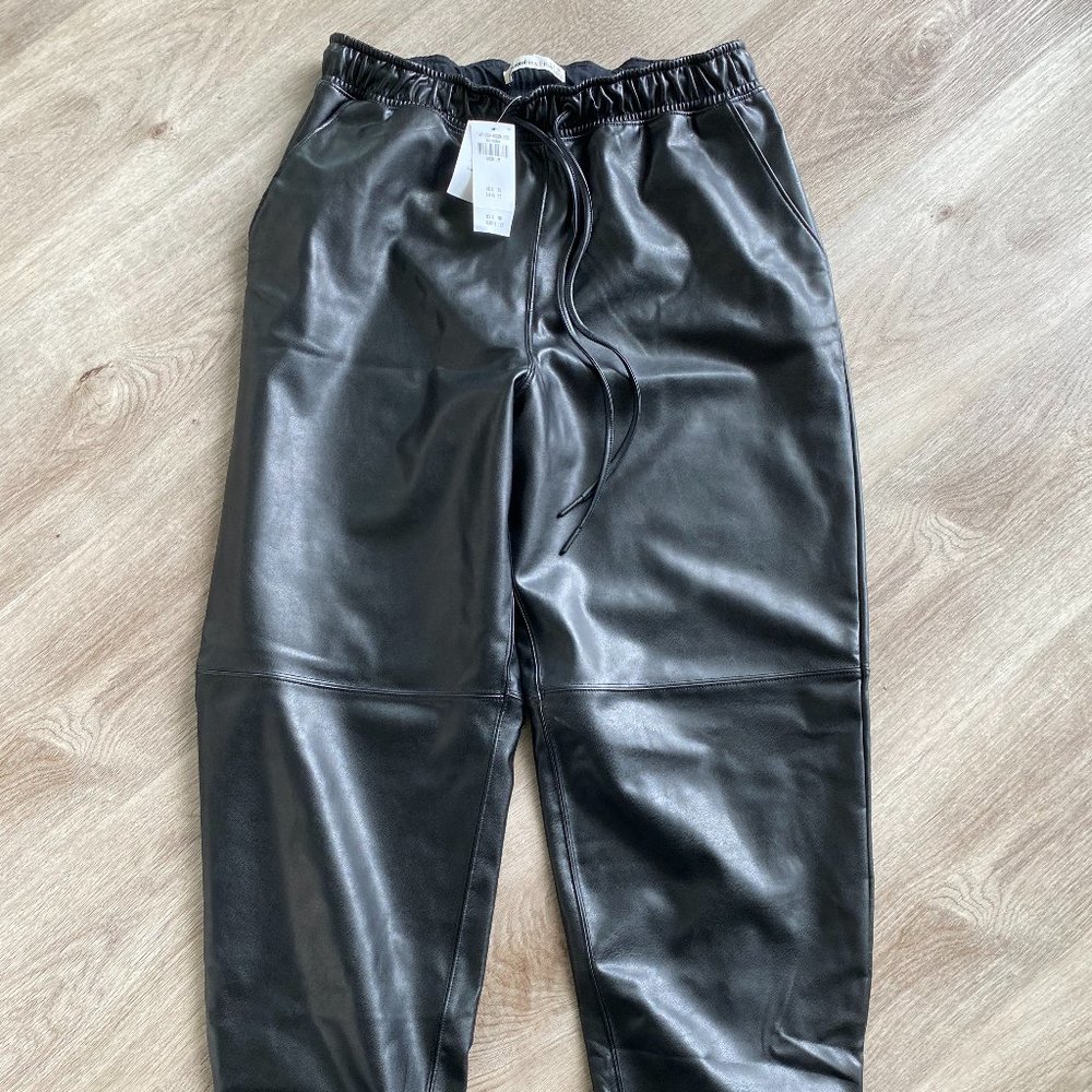 Vegan Leather Abercrombie Sunday Joggers